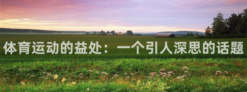 qy球友会体育：体育运动的益处：一个引人深思的话题